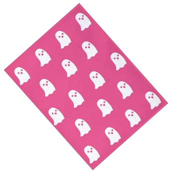 Halloween Fantoma Roz Drăguț Arunca Pătură Flanel Reversibil Super Pătură Moale pentru Barbati Femei Cadouri de casă nouă