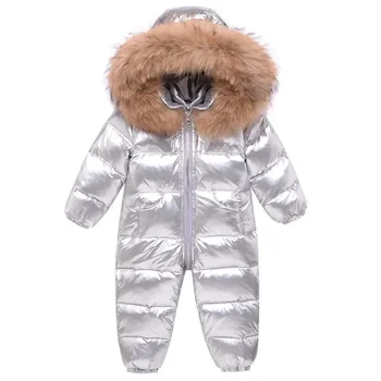 Copilul Impermeabil Snowsuits -30 de Grade Iarna rus pentru Copii Salopete Haine Copii Fete Jos Jacheta Salopeta Baieti TZ289