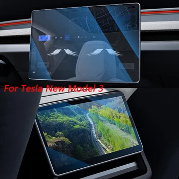 2 buc Ecran de Film Protector pentru Tesla Model Nou 3 2024 Rândul din Spate pentru Centru de Control Touch Screen Sticla Filmul Accesorii