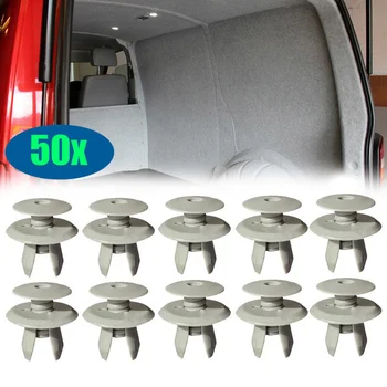 50pcs Mașină de Fixare Capitonaj Captuseala Clipuri Gri Suport de Plastic Clip Interior Auto pentru VW Volkswagen T4 T5 Transporter Eurovan