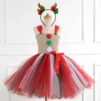 Crăciun Pennywise Fata Crăciun Om De Zăpadă Cosplay Tul Costum De Haine Copii De Lux Rochie Tutu Carnaval Bal Mascat Cu Costume