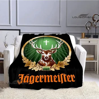 Germania Jaegermeister Logo-ul imprimat pătură de moda ține de cald frumos pături moi și confortabile pătură cadouri