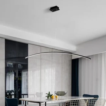 Linie moderna Pandantiv cu LED-uri Lumini De Bucătărie Sufragerie Camera de zi Candelabru Simplu Agățat Lămpi de Interior Decor Acasă de Iluminat