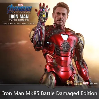 The Avengers 4 Iron Man Mk85 Original Fierbinte Jucarii Marvel Lupta Deteriorat Ediție În Stoc Articulații Mobile Model Preferat Ornamente