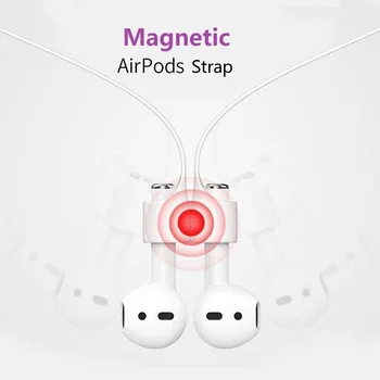 1 BUC pentru AirPods Magnetic Silicon Anti-a pierdut Gât Curea de Căști fără Fir Șir Coarda Cablul de Căști Căști Curea Accesorii
