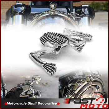 Schelet De Oțel Figura Decorative Pentru Harley Suzuki Honda Yamaha Motociclete Faruri Vizorul Fender Custom Scheletul Craniului Statuie