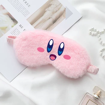 Kirby Somn Legat La Ochi Roz Umbrire Masca De Ochi De Pluș Drăguț Super-Moale Confortabil Lumina De Desene Animate Anime Noi Fete Copii Cadouri