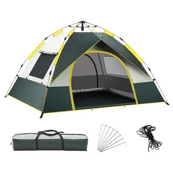 Instant Cort Impermeabil Camping Cort Pentru 2-3 Persoane Rezistent La Apa Configurarea Automată Cort De Camping Accesorii Pentru Backpacking