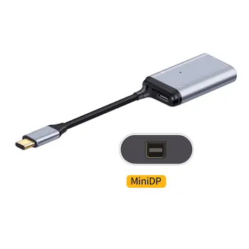 USB-C Tip C pentru Monitor Displayport Convertor Adaptor 2K 4K 60hz cu Femei PD Portul de Alimentare
