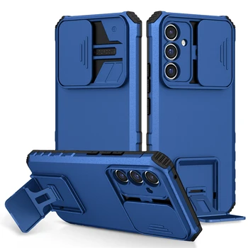 Pentru Samsung Galaxy A14 A34 A54 5G Caz Armura Kickstand Slider aparat de Fotografiat Protector Caz pentru Samsung A24 4G A25 A15 A04 A05 S Acopere