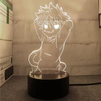 2022 Anime Hunter X Hunter Veioza Hisoka Kurapika figura LED lumina de Noapte Killua Zoldyck Ornament Ziua de nastere Cadouri de Craciun