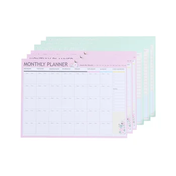 Planificatorul Program Săptămânal Pad Lunar Calendar Organizer Perete Sarcină Carte Birou Notebook, Notepad Planificarea De Zi Cu Zi Countdown Zile
