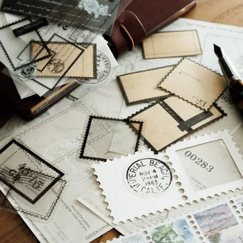 100 de Coli Memorial Post Office Serie de timbre de Epocă Tema Pachet de Materiale Creative DIY Jurnalul Colaj Decor de Papetărie