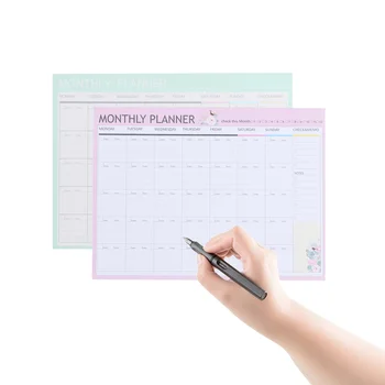 20 De Coli Planificator Lunar Calendar Calendar Organizator Agenda Organizer Notebook(Roz Verde Amestecat)
