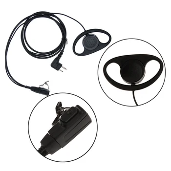 Portabil de Supraveghere de Poliție Accesorii de Securitate Două Fel de Radio Cu Microfon PTT Walkie Talkie Cască Ureche Cârlig Pentru Motorola