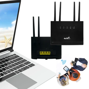 4G CPE Router 4G Router WIFI 300Mbps cu Slot pentru Card SIM Internet Wireless Router WAN RJ45 LAN 4 Antena Hotspot pentru Acasă/Birou