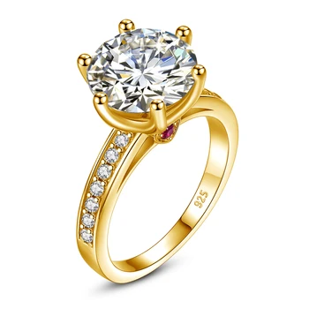 De lux 4ct Moissanite Inele cu Diamante pentru Femei Argint 925 Trece Tester Diamant Accesorii de Nunta Cuplu Cadouri Bijuterii Fine Noi