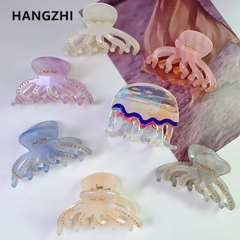HangZhi Caracatiță pline de culoare de Par Clip Drăguț Meduze Gheare de Păr Accesorii de Par pentru Femei Fete Ac de păr de Păr Bijuterii Accesorii