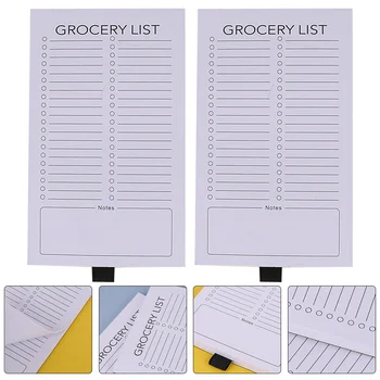 2 Buc Scratch Pad Lista de Cumparaturi Notepad pentru Frigider Magnetice Magneți pentru a Face Dublu de Hârtie Offset Tampoane Frigider Student