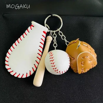 MOGAKU Baseball, Softball Brelocuri pentru Fanii de Colectie, magazin de Suveniruri Pandantive Cheie Inele Barbati Baieti din Piele de Moda Sport brelocuri