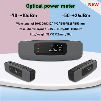 Handheld Optical Power Meter -70-+10dbm/-50-+26dbm Cablu de Fibra Optica Tester FTTH Instrument de Testare, Mini OPM SC/FC/ST Portul Transport Gratuit