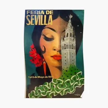 Feria De Sevilla Epocă De Imprimare Poster De Arta Moderna Print Decor Vintage Decor Mural Amuzant Perete Pictura Acasă Camera Fara Rama