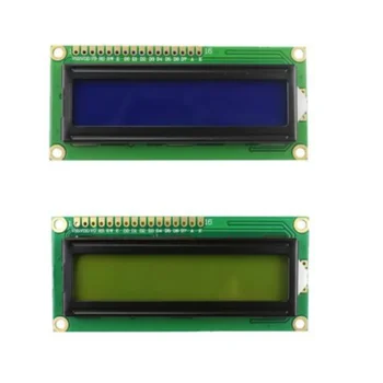 1BUC DIY LCD1602 1602 16x2 Caractere LCD Display Module 1602A placă de Expansiune 5V Albastru/ Galben-verde iluminarea de Fundal a Ecranului Pentru Arduino