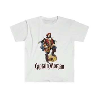Captain Morgan Softstyle T-Shirt - Unisex - S La 3Xl Dimensionare - Cadoul Perfect Pentru Prietenii Sau Familia Ta - de vânzare cu Amănuntul se Potrivesc - de Bumbac Moale