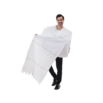 Gigantul Rola de Hârtie Igienică Costum Adult Hilar Costum pentru Bărbați și Femei Rolă De hârtie Igienică Costum de O Mărime