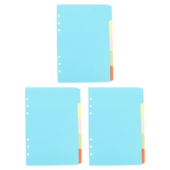 A5 Hârtie Index Separator Găuri Liant Planificator De Hârtie Notebook-Uri Separator Separator De Bord Pagina De Clasificare Tab Separatoare