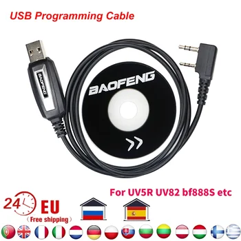 Baofeng Două Fel de Radio UVS9 USB de Programare, cum ar Cablu cu CD Driver pentru Walkie Talkie UV5R BF888S UV82 UV16 UV17 Radio Accesorii