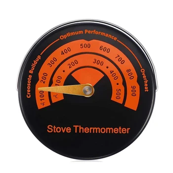 Magnetic Șemineu Fan Aragaz Termometru pentru Jurnal de Lemn Arzător Grătar Cuptor Indicator de Temperatură Instrument de Metru