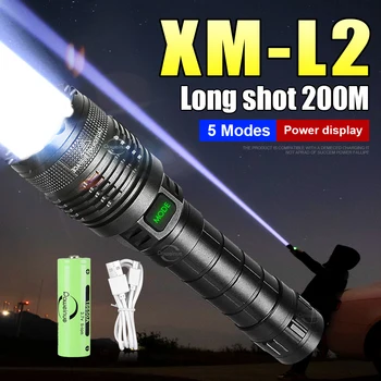 Mini XM-L2 LED-uri USB Reîncărcabilă 18650 Baterie Lanterna 900LM Puternic Lanterna Poate Fi Închis cu Un singur Click Drumetii, Camping