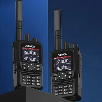 JIANPAI 8800 Plus 10W 5800mAh Walkie Talkie 16 Canale Dual Band, GPS de Poziționare de Tip C de Încărcare Impermeabil Două Fel de Radio