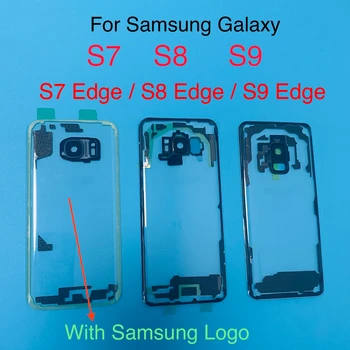 Transparent Pentru SAMSUNG Galaxy S6 S7 Edge S8 S9 S10 5G S20+ Plus Ultra Sticla Spate Capac Baterie Spate Usa Caz Perspec Locuințe