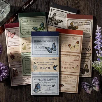 30 buc/Pack Vintage Colaj Tampoane Memo Fluture Material Hârtie pentru Scrapbooking Jurnalul Planificator DIY Papetărie Lumina Decor de Hârtie