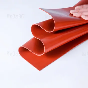 Silicon Foaie de Cauciuc, Roșu Translucid Placa Mat, Rezistenta la Temperaturi Ridicate, De 100% Virgin, Silicon Pad Cauciuc, 500x500mm