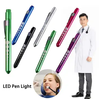 Kit de supraviețuire Activitatea de Inspecție Multi Funcția Clip de Buzunar LED Pen Light lanterna Lanterna Lanterna Lanterna Asistenta Medicului Pen