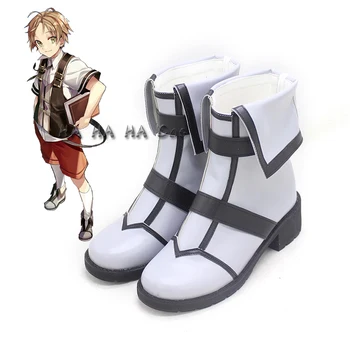 Anime Mushoku Tensei sunt Serios Când mă Duc la o Altă Lume Rudeus Greyrat Cosplay Pantofi Cizme Petrecere de Halloween Pantofi Custom Made
