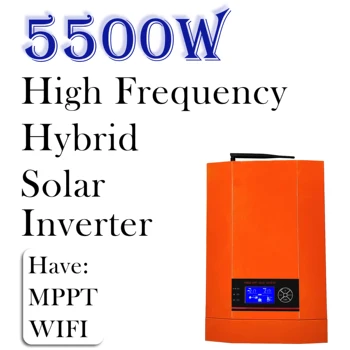 48VDC Pentru 220VAC 230VAC Solar Invertor Hibrid 5500W Unda Sinusoidala Pura