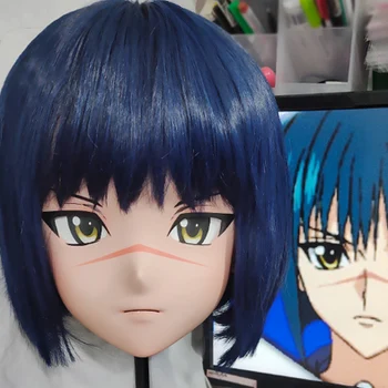 (GLA059)a Personaliza Personajul Rășină cu Capul pe Jumătate Japonez Animego Cosplay Travestiuri Papusa Anime Kigurumi Masca Cu Ochii Si Peruca