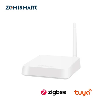 Zemismart Tuya Zigbee Gateway cu Antena Smart Hub Bridge cu Cablu de Rețea Socket de Conexiune cu Fir de Viață Inteligentă App de Control