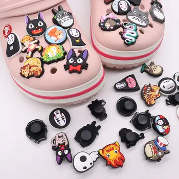 En-gros de 50pcs PVC Pantof Farmece de Desene animate Anime, Fată Pisica Fantoma Monstru Accesorii Sandale Decor Pentru Croc Jibz Copii X-mas Cadou