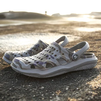 2023 Vara Noi Bărbați Saboți Sandale EVA Usoare Papuci de Plaja Non-alunecare de Catâr Bărbați Femei Grădină Bloca Pantofi Casual Flip Flops