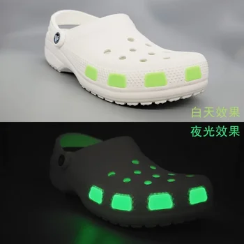 Moda Fluorescente Pătrat de Pantofi Accesorii Vintage Punk Aripi de Pantofi Farmecele pentru Croc DIY Calitate Toate-meci de Crocodil Farmece Designer