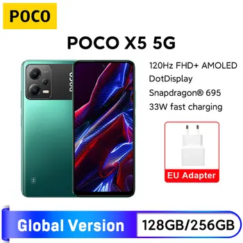 POCO X5 5G Global Versiunea de 128GB/256GB NFC Snapdragon 695 6.67