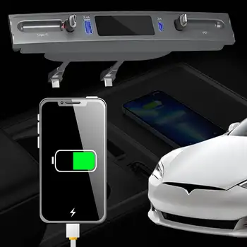 Noul Model Potrivit pentru Tesla Expansiune Doc Model 3/Y Central de Control USB de Expansiune PD Încărcare Rapidă Mașină de Încărcare de Andocare