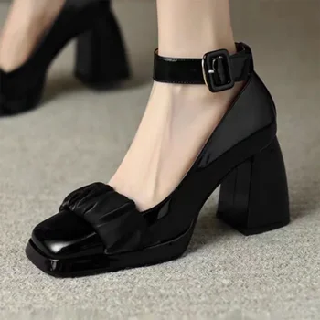 Tocuri Femei Pantofi Noi Indesata Moda De Vara Superficial Sandale 2024 Rochie De Petrecere Moft Pantofi De Brand Eleganat Pompe Mujer Zapatos