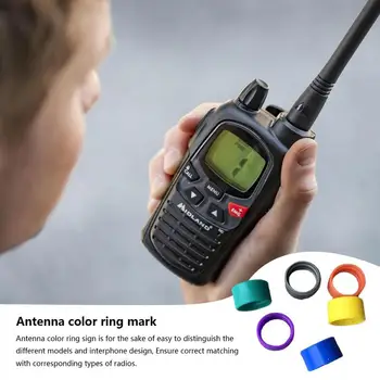 Walkie-Talkie, Antena Inel De Culoare Antena Inel Pentru Radio Portabil Colorate Id Benzi Distinge Walkie Talkie Accesorii