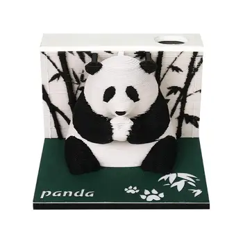 3D Note Lipicioase 3D Panda Carton Note Lipicioase Decorative se Rupă de Crăciun DIY Hârtie Sculptură Art Decor de birou de Cadou Pentru